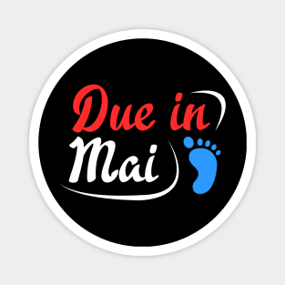 Due in May pregnancy Announcement Magnet